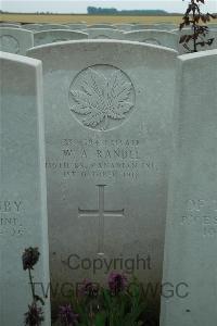 Canada Cemetery Tilloy Les Cambrai - Randle, W A